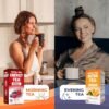 Total Tea Slimming Detox Caffeine Free Chamomile Hibiscus Ginger Root | Natural Citrus & Cinnamon Tea for Colon Cleanse, Digestive Health, Bloating and Healthy Weight Loss Support