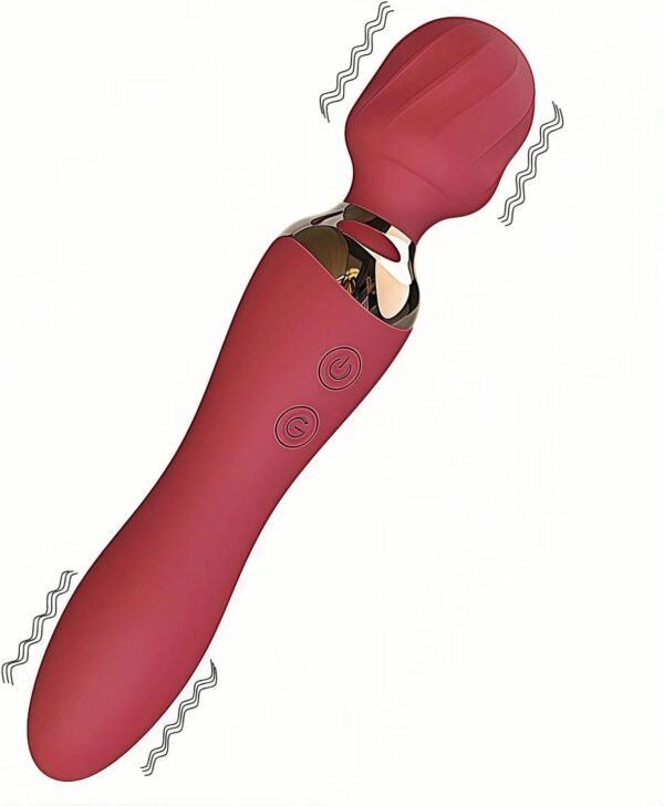 HJ41-2-in-1 Rechargeable Wand Massager