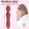 HJ41-2-in-1 Rechargeable Wand Massager