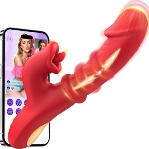 HJ38-4-in-1 App-Controlled Thrusting Rose Vibrator