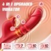 HJ38-4-in-1 App-Controlled Thrusting Rose Vibrator