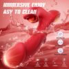 HJ38-4-in-1 App-Controlled Thrusting Rose Vibrator