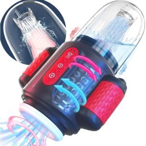 HJ35-Water-Spray Rotating Male Stroker