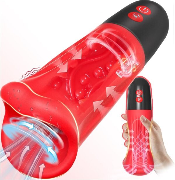 HJ39-4-in-1 Squeezable Suction Stroker