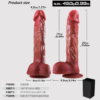 HJ07-9-Inch Dual-Density Suction Dildo