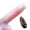 HJ05-Remote Control Realistic Vibrating Dildo-pink