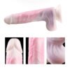 HJ05-Remote Control Realistic Vibrating Dildo-pink