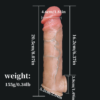HJ27-Realistic Penis Extender Sleeve