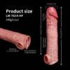 HJ28-Vibrating Penis Extender Sleeve